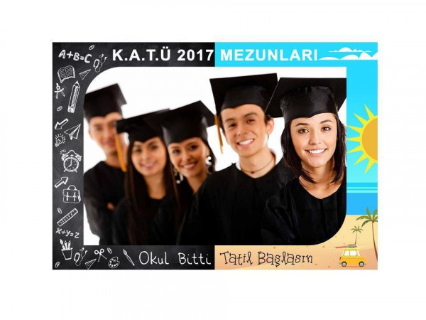 Mezuniyet Partisi Tatil Hatıra Çerçevesi 50 x 70 cm