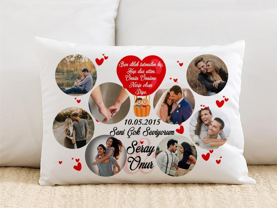 Sevgiliye hediye - Resimli Yastıklar Kapıda Ödeme İmkanı ile