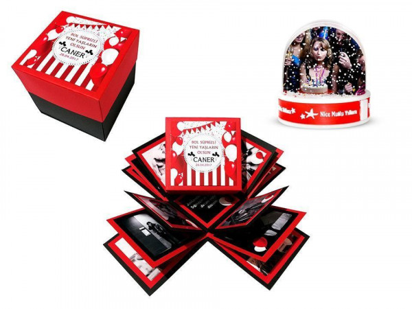 Doğum Günü Hediyesi Kar Küreli Patlayan Kutu