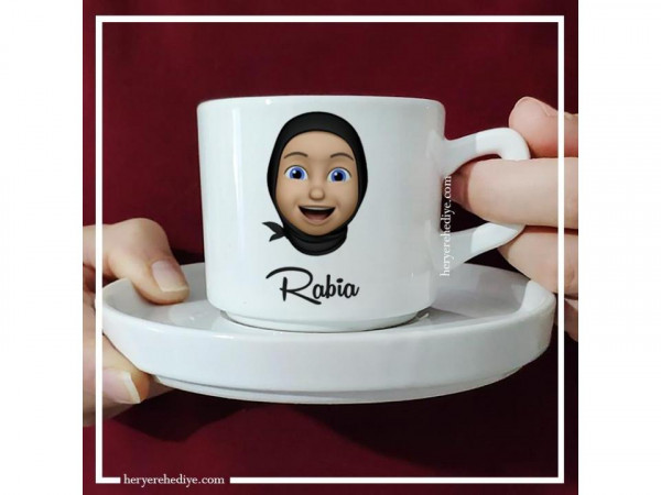 Kişiye Özel Emojili Çay Fincanı