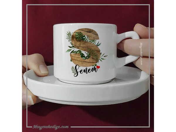 Kişiye Özel Ağaç Desenli Çay Fincanı