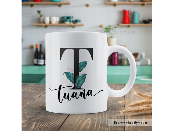 Harf Tasarımlı Kupa bardak Model4