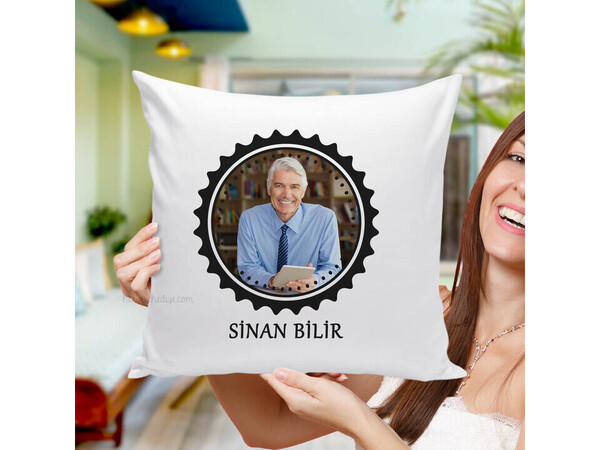 Öğretmenler Günü Hediyesi Resimli Kare yastık