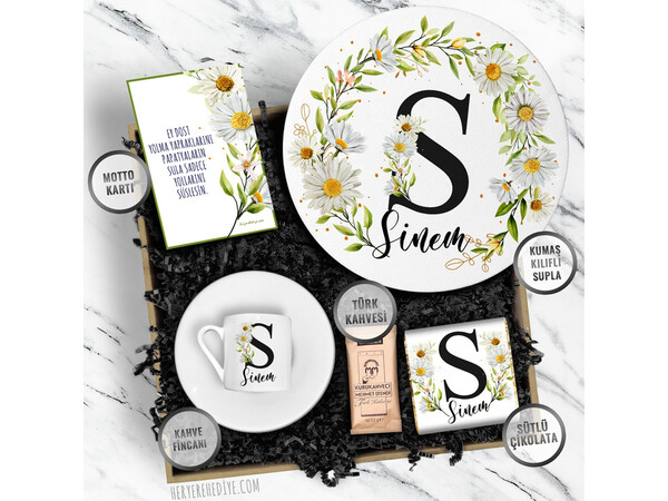 Papatya Tasarımlı Konsept Hediye Kutusu Model 148