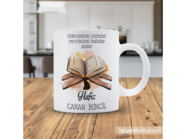 Hafızlara Özel Hediye İsimli Kupa Bardak