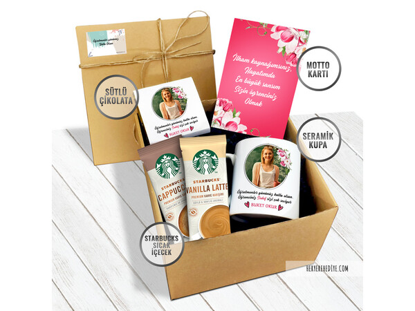 Resimli Öğretmenler Günü Konsept Hediye Kutusu Model 176