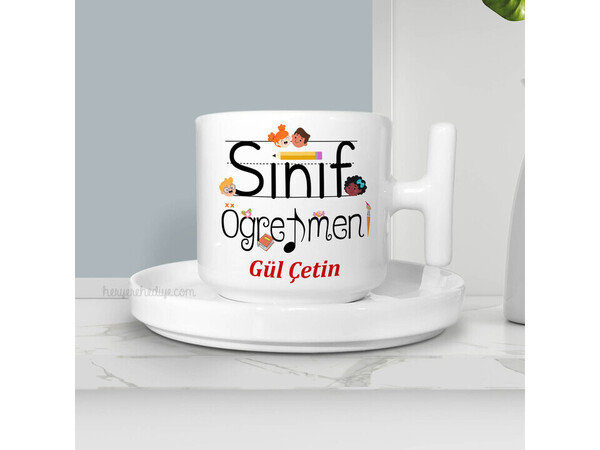 Sınıf Öğretmeni Öğretmenler Günü Hediyesi Çay Fincanı 3
