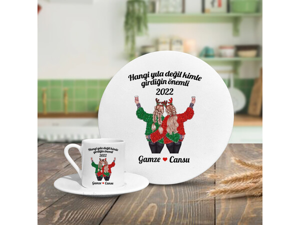 Yılbaşı Hediyesi Kahve Fincanı Supla Seti 9