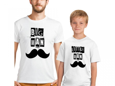 Baba Çocuk Tişörtleri - Little Man