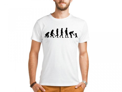 Babaya Hediye Evrim Tasarımlı Esprili Tişört