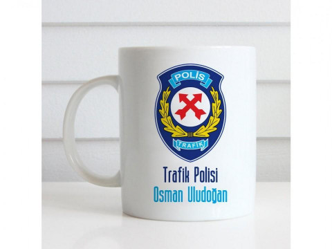 Trafik Polisi Logolu Kupa Bardak