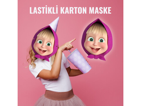 Çocuklar için Eğlenceli Karton Maske (Kullanıma Hazır)