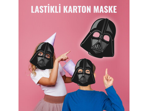Çocuklar için Star Wars Karton Maske (Kullanıma Hazır)
