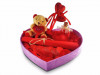 Sevgililer Gününe Özel Kalp Peluş Kutuda Aşk Paketi