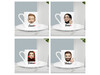 Emoji Tasarımlı İsimli Kahve Fincanı